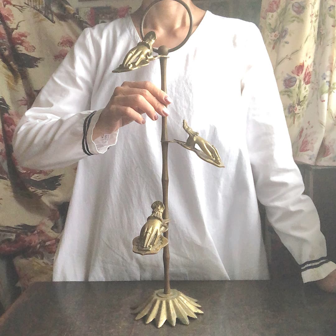 真鍮　ハンドクリップ　スタンド