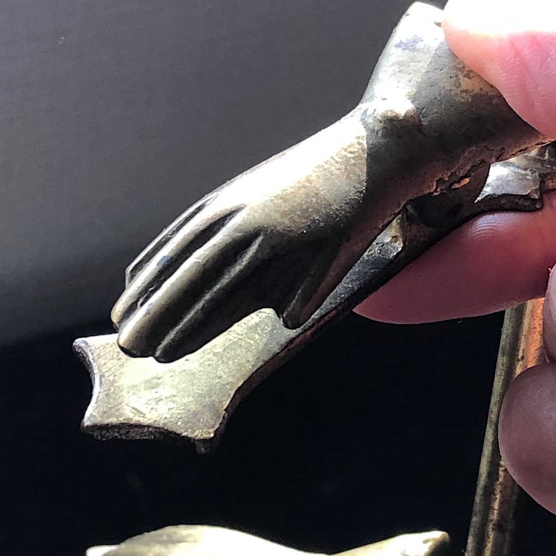 真鍮　ハンドクリップ　スタンド