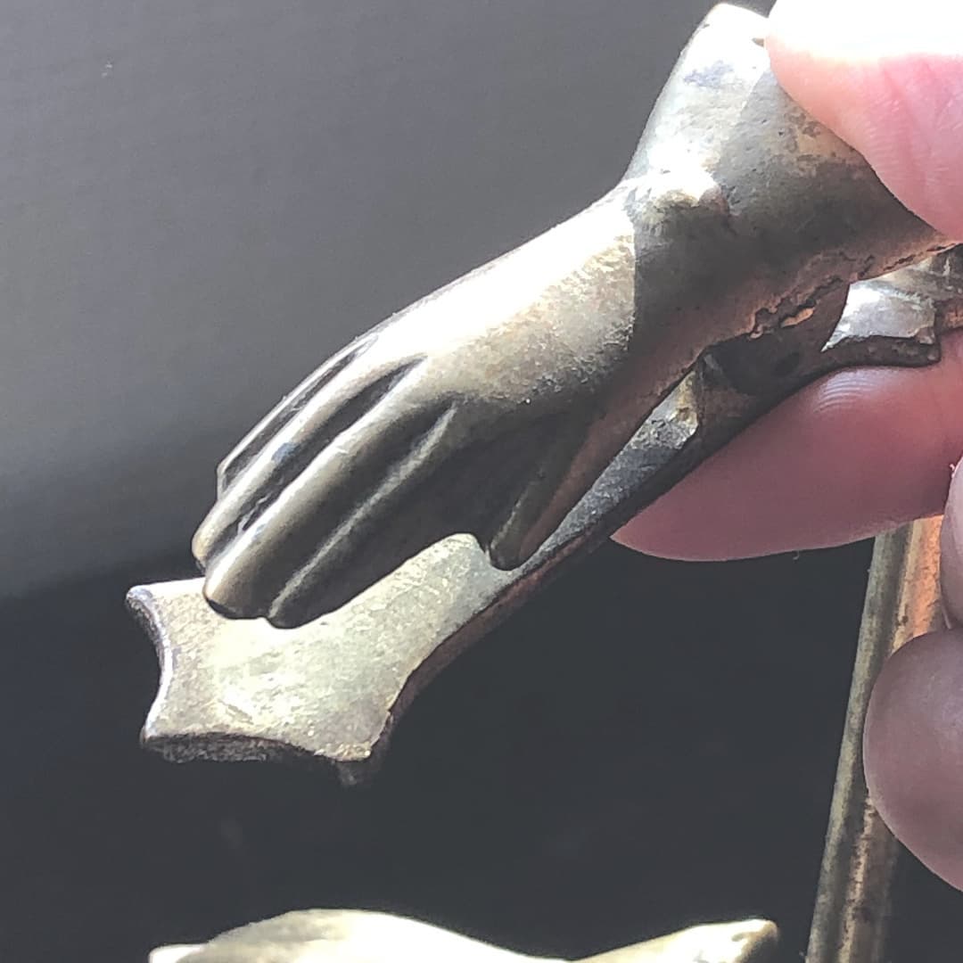 真鍮　ハンドクリップ　スタンド