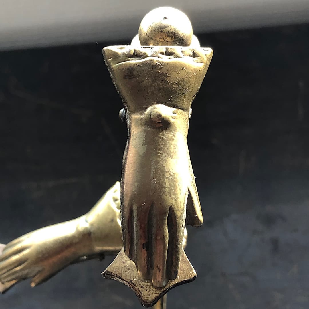 真鍮　ハンドクリップ　スタンド