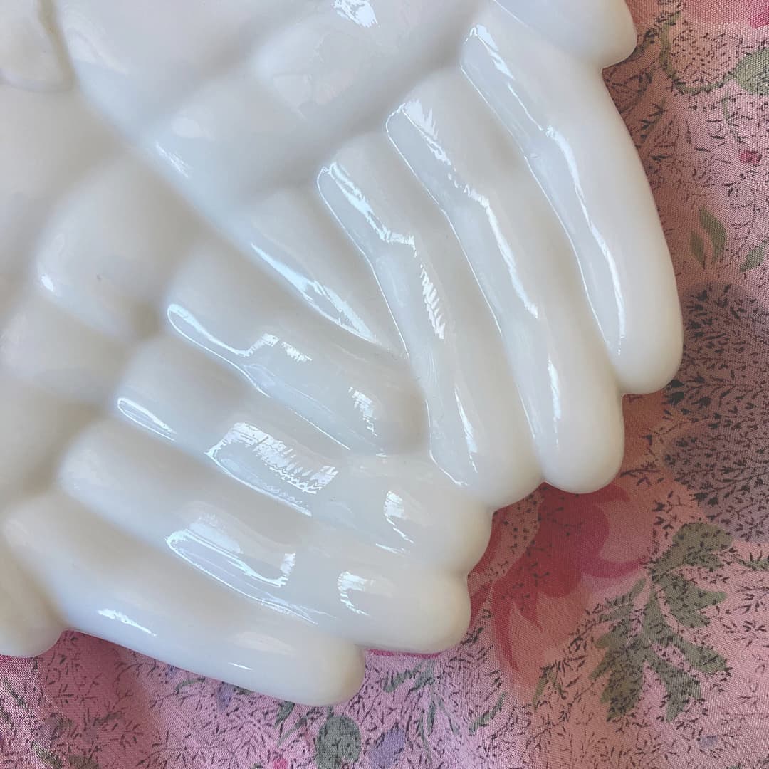 westmoreland ミルクガラス　ハンドトレイ