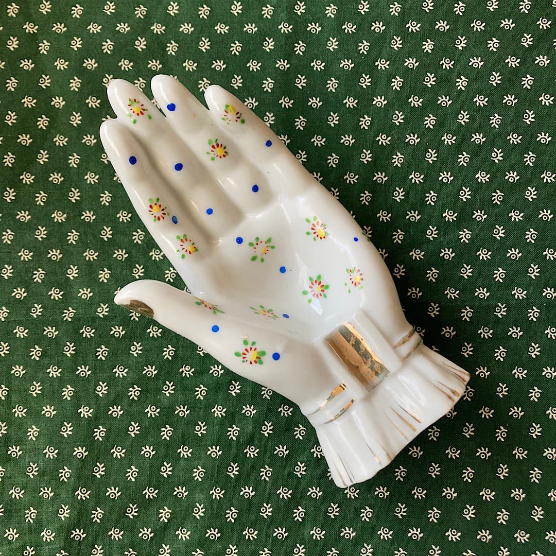 ポーセリン　ハンドトレイ