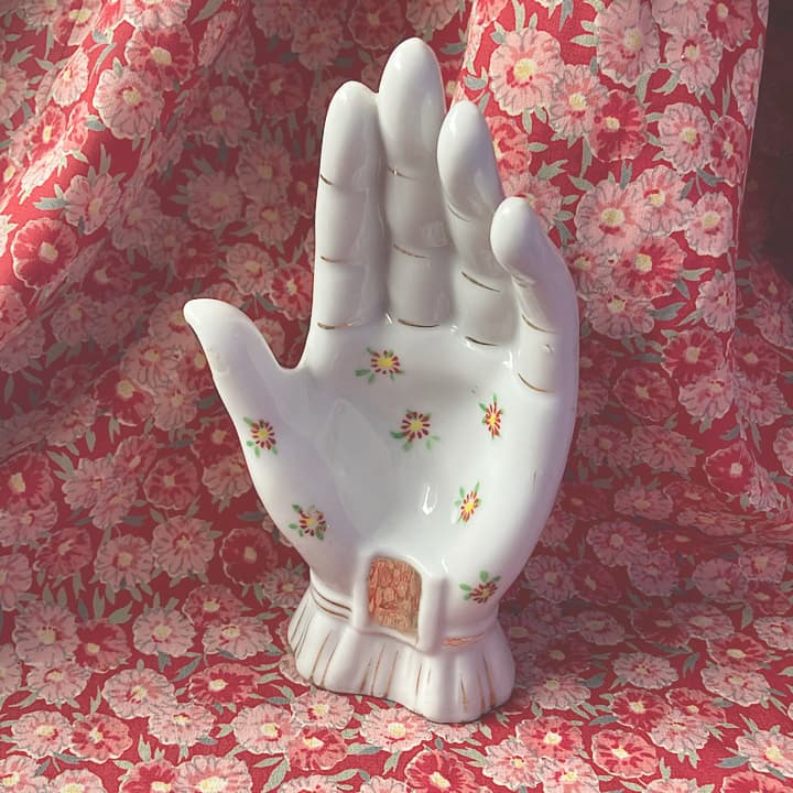 ポーセリン　ハンドトレイ