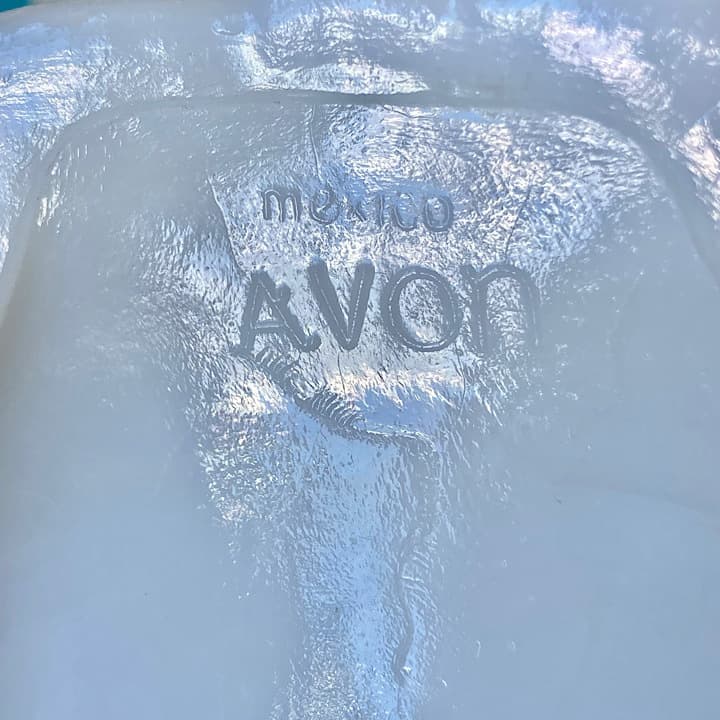 Avon ミルクガラス　ハンドトレイ