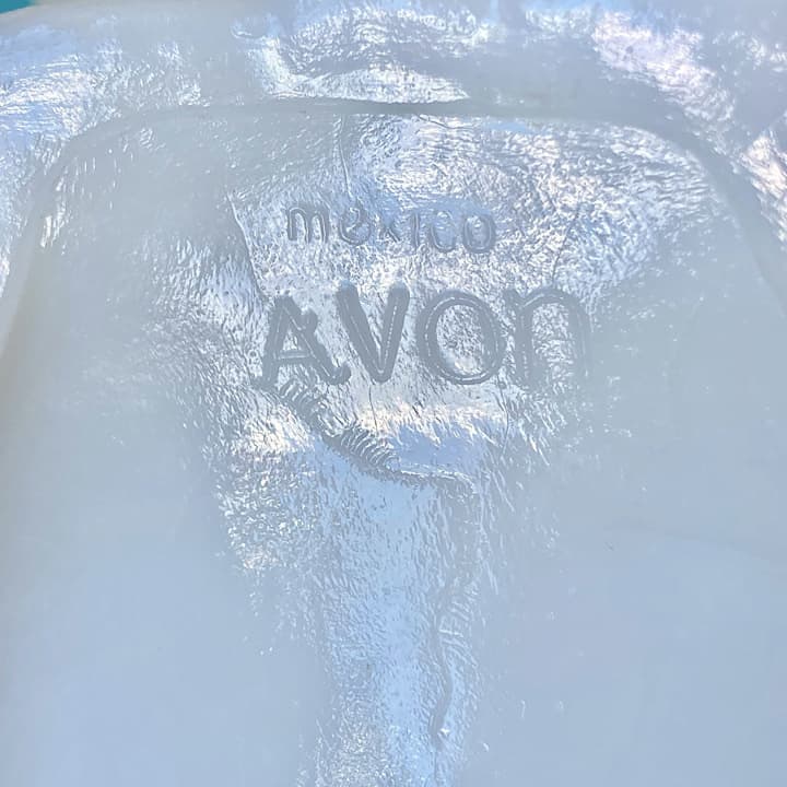 Avon ミルクガラス　ハンドトレイ