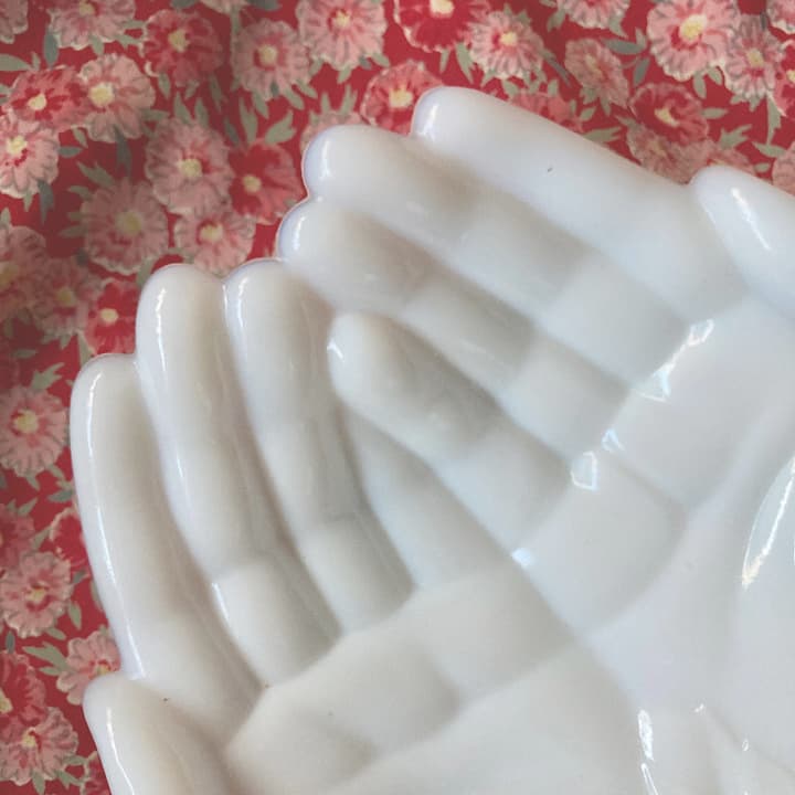 westmoreland ミルクガラス　ハンドトレイ