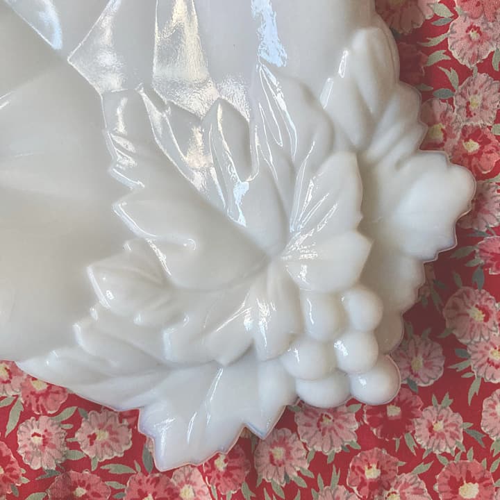 westmoreland ミルクガラス　ハンドトレイ