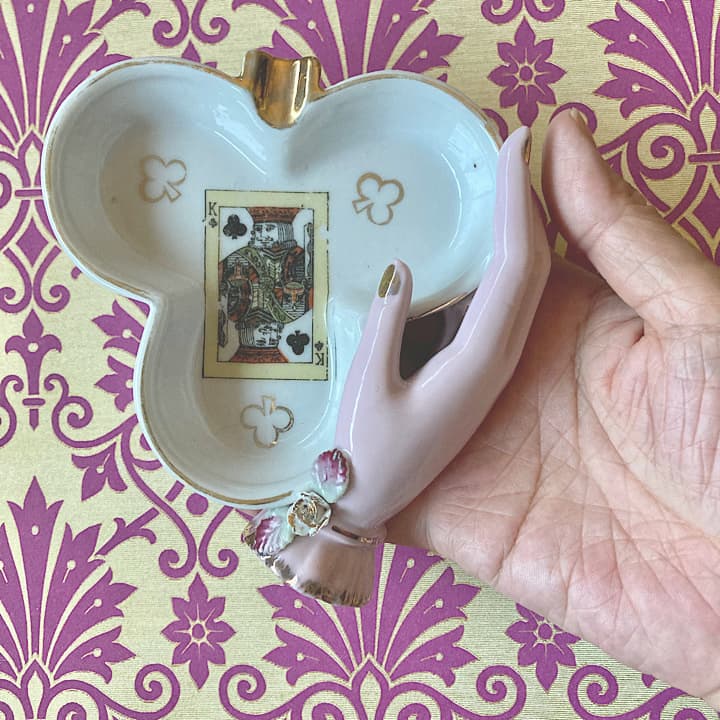 ポーセリン　ハンドトレイ