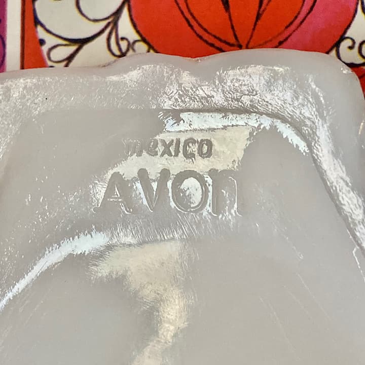 Avon ミルクガラス　ハンドトレイ