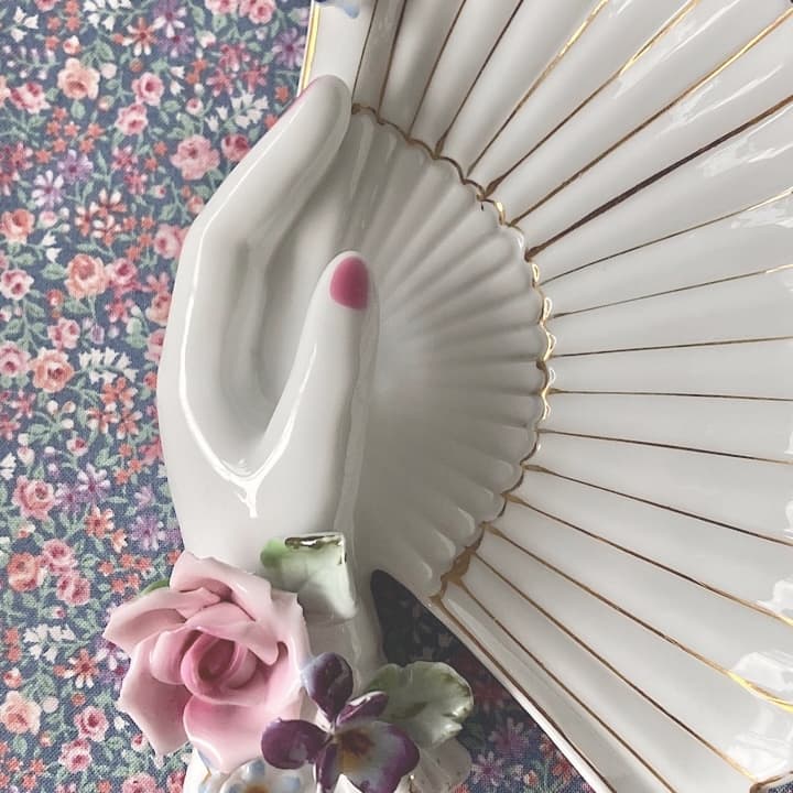 ポーセリン　ハンドトレイ