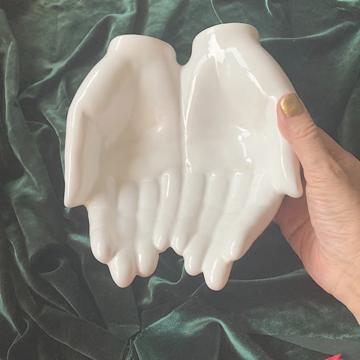 ポーセリン　ハンドトレイ