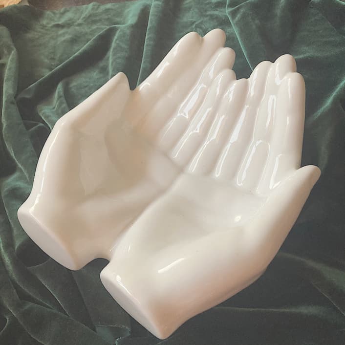 ポーセリン　ハンドトレイ