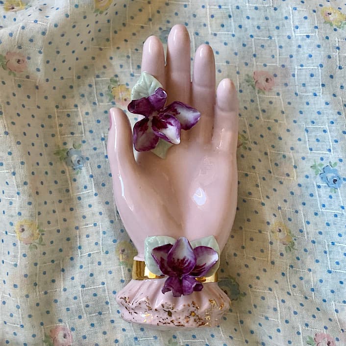 ポーセリン　ハンドトレイ