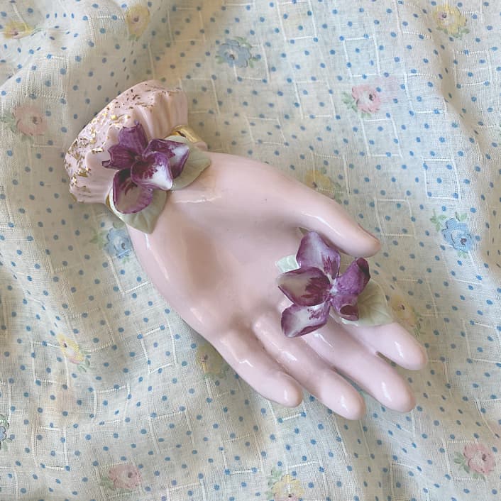 ポーセリン　ハンドトレイ