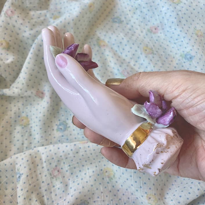 ポーセリン　ハンドトレイ