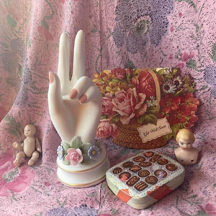 ポーセリン　ハンドトレイ