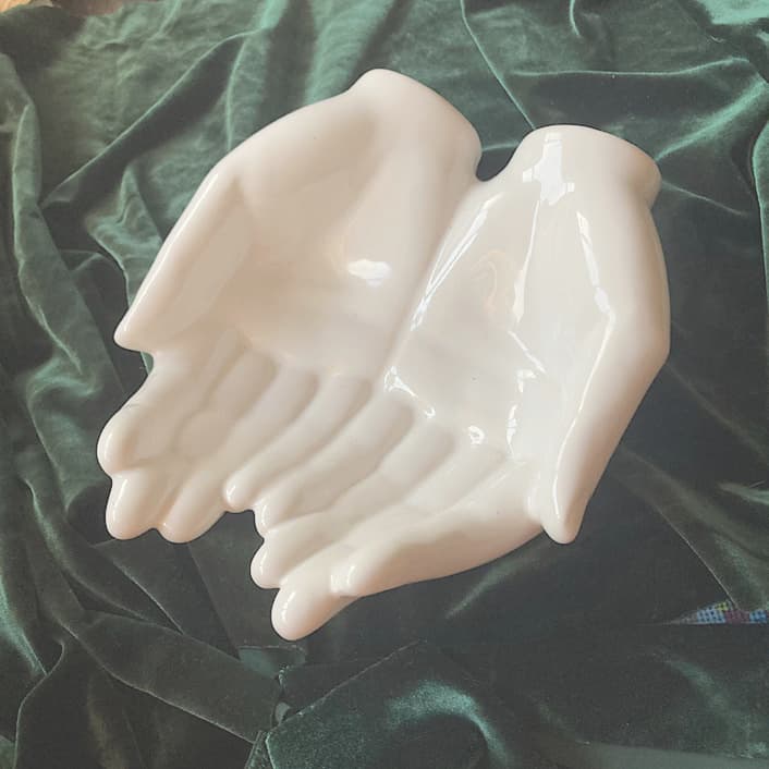 ポーセリン　ハンドトレイ