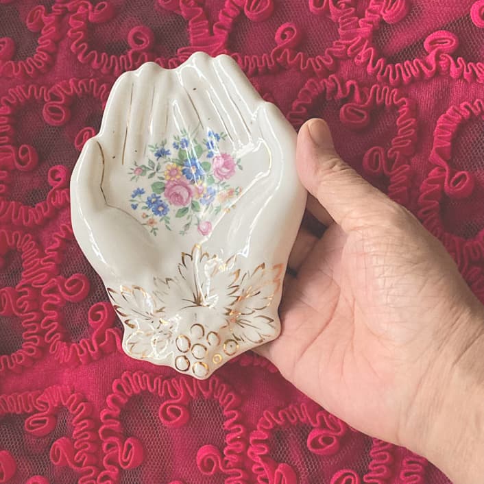 ポーセリン　ハンドトレイ